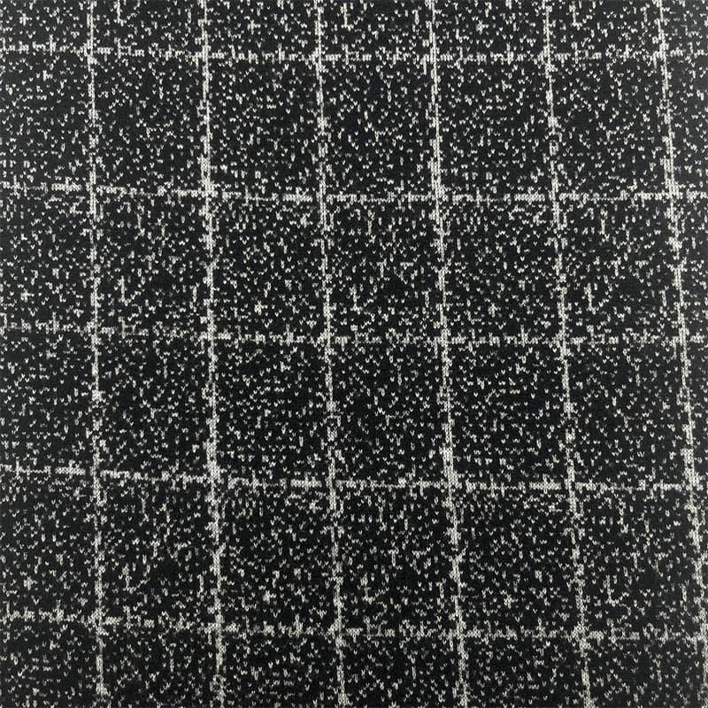 Kain Wol Rajut Pola Titik Kotak-kotak Untuk Blazer 182808-1