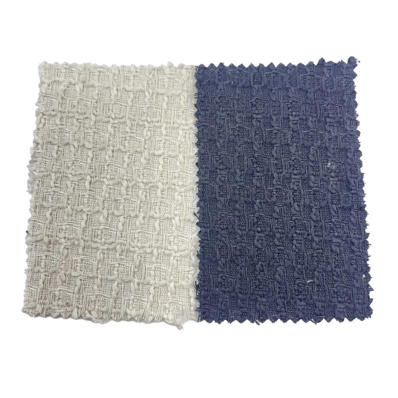 Timbul Hitam Putih Memeriksa Kain Wol Tweed Untuk Mantel 3786